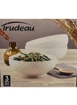 Trudeau 3 Piece Porcelain Serving Bowl Set - 9.2 Diameter White. Fixed Price $24.99.