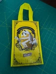 M's Candy Reusable Halloween Trick Or Treat Bag Yellow Peanut M&ms TOTE2019. Fixed Price $12.00.