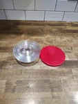 Arc France Set Of 4 Mixing Prep Spice Bowls And 1 Lid Stackable Glass Nesting. Fixed Price $20.00.