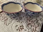 The Pioneer Woman Heritage Floral Soup Cereal Bowl Blue White Roses Scalloped. Fixed Price $15.40.