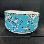 Ciroa Bone China Blue Floral & Bird Dinnerware Bowl Microwave Safe 6" X 3". Fixed Price $5.00.