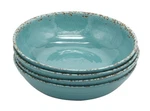Gourmet Art Crackle 9 Melamine Salad And Pasta Bowls -aquamarine Blue 45 Ounce. Fixed Price $33.84.