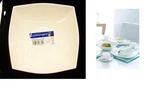 Luminarc Quadrato White 6 Cereal Salad Bowls Square, Glass Dinnerware France. Fixed Price $54.00.