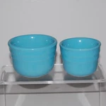 Oxford Stoneware Usa Aqua Blue Very Small Nesting Bowl Set Of 2. Fixed Price $25.00.