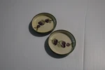 California Pantry Coaster Classic - Grape Vine, Olive Oil Dipping Dish Set Of 2. Fixed Price $15.00.