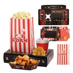 Rikicaca Movie Night Snack With Popcorn Bags And Food Trays, Nigh.... Fixed Price $43.74.