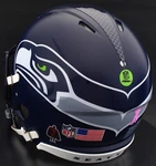 Seattle Seahawks Nfl Riddell Speed Full Size Authentic Football Helmet. Fixed Price $369.99.
