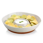 Malacasa Ceramic Chips And Dip Serving Tray, 12 Inch Large Divided Bowls Set For. Fixed Price $58.95.