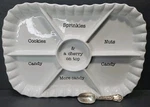 Mud Pie Ice Cream Topping Tray, Ceramic With Serving Spoon 13" Long X 8.5 Wide. Fixed Price $55.00.