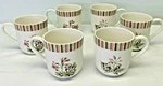 Lenox Coffee Tea Mugs Cups With Flowers And Buds Set 6. Fixed Price $47.98.