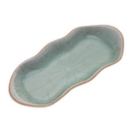 Novica Handmade Thai Lotus Leaf Celadon Ceramic Serving Bowl. Fixed Price $58.18.