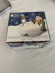 Ceramic Snowman Dip Bowl & Spreader Susan Winglet Boston Warehouse. Fixed Price $20.00.