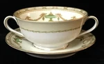 Noritake Lorento China - #3852 Rare Vintage Cream Soup Set Cup And Saucer. Fixed Price $14.02.