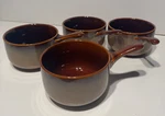 Sango Nova Brown Onion Soup Bowl Cup-lot Of 4. Fixed Price $34.99.
