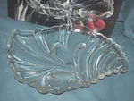 Studio Nova Crystal Hostess Bowl Nautilus Shell Germany Clear Mib. Fixed Price $29.99.