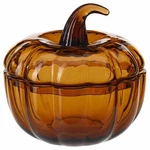 Ikea Hostagille Bowl & Lid Brown 7 " Pumpkin Glass Limited Edition New. Fixed Price $29.00.
