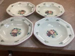 Set Of 4 Avon -sweet Country Harvest Rimmed Soup/pasta BOWLS-8.75". Fixed Price $29.99.