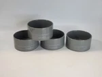 Set Of 4 Snap On Soup Bowls Yfsm 131 Gray Socket. Fixed Price $34.00.