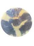 Shiraleah Frosted Glass Bowl Blue White Marble-swirl Silver Made In Turkey. Fixed Price $18.50.