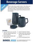Dinex Carlisle Liter Insulated Beverage Server - Brand New DX1160. Fixed Price $19.99.