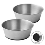 48OZ Stainless Steel Non-slip Bowls For Large Dogs 2 Pack Food/water. Fixed Price $30.38.