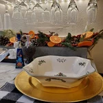 Estate Nwt Spode Christmas Tree Square Ceramic Serving Bowl 9.5 Msrp $180.00. Fixed Price $76.95.