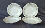 Ashley Overseas Eternal Love Pattern 1982 1/8 Rimmed Soup Bowls - Of 4. Fixed Price $36.95.