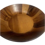 Nambe Skye Salad Bowl Wood Individual Acacia 9"D X 2"H New. Fixed Price $20.56.