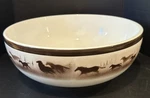 Big Sky Carvers Wild Horses Thomas Norby Vegetable Serving Bowl Western 10 Inch. Fixed Price $39.99.