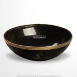 Medieval Decor Brass Rim Bowl Cow Horn Bos Taurus. Fixed Price $15.98.