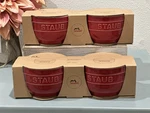 New Staub Ceramic 3.5 Ramekin Bowls Set Of 4 Nib Cherry Red. Fixed Price $55.00.