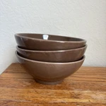 Pottery Barn Studio By Barbara Eigen Coco Brown Cereal Bowls - Set 3. Fixed Price $22.99.