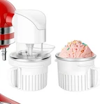 Ice Cream Attachment For Kitchenaid Stand Mixer With 250ML, White. Fixed Price $28.54.