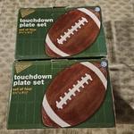 2 Boston Warehouse Touchdown Plate SETS/4 Model No. 07468, Game Day Ready! Nos. Fixed Price $65.00.