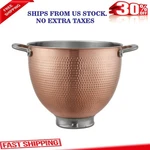 5 Quart Hammered Copper Bowl, Capacity For Small Large Batches, New. Fixed Price $149.95.