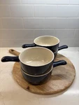 World Market Soup Bowls/crocks Chili Ceramic Bakeware With Handle Set Of 4. Fixed Price $26.99.