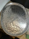 Vtg 1977 Arthur Court Rare Red Eye Turkey Serving Platter 24 X 18 Huge & Heavy. Fixed Price $187.50.