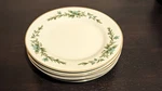 Lot Of 5 Creative Manor 9169 Garlands Glory Gold Trim Appetizer Dish 1/4". Fixed Price $19.50.