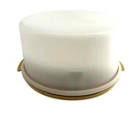 Vintage Tupperware Cake Taker Carrier Elevated Tray Dome 1256-3 1866-2. Fixed Price $36.00.