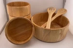 The Cellar Light Wood Salad Bowl 7 Piece Set - Macys Exclusive LR3. Fixed Price $24.98.