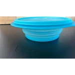Tupperware Flat Out Collapsible Blue Bowl With Lid Cup Number 5453A. Fixed Price $9.99.