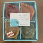 Martha Stewart Collection Whiteware Salt Cellars Set Of 4 - Open Box, Fall. Fixed Price $21.00.