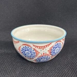Yokohama Studio Hand Painted Rice Noodle Bowl 5 Blue Red Design Japan. Fixed Price $24.00.