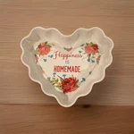 Pioneer Woman Pie Plate Heart Shaped Ceramic Stoneware Baking Dish Floral Pink. Fixed Price $20.29.