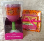 Hallmark "do Up Grande!" Margarita Goblet/glass+matching Hors Oeuvres Dish. Fixed Price $16.99.