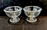 Set Of Bormioli Rocco Italy Pedestal Footed Dessert/ice Cream Bowls 4" X 5.25. Fixed Price $9.95.