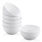 Small Bowls Set, White Ceramic Of 6, 10 Oz Porcelain For Kitchen D.... Fixed Price $35.40.