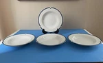 Set Of (4) Mikasa Cayman L5560 Rimmed Round Soup Salad Bowls Replacements. Fixed Price $25.00.