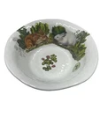 Nwt Michel Design Works Melamine Garden Bunny Rabbit Floral Cabbage Serving Bowl. Fixed Price $31.99.