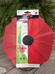 Charles Viancin 9" Red Poppy Lid Silicone # 2902 New Bowl Pot Cover Kitchen. Fixed Price $14.95.